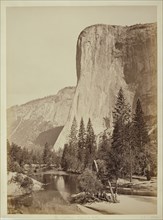El Capitan, Yosemite Valley; Carleton Watkins, American, 1829 - 1916, Yosemite, California, Mariposa County, United States