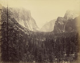 Yosemite Valley from Mariposa Trail; Carleton Watkins, American, 1829 - 1916, 1865 - 1866; Albumen silver print