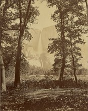Yosemite Falls from Below; Carleton Watkins, American, 1829 - 1916, negative 1865 - 1866; print about 1867; Albumen silver