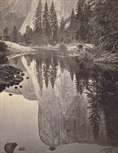 Mirror View of El Capitan, Yosemite Valley, No. 58; Thomas Houseworth & Company, Carleton Watkins, American, 1829 - 1916, or C.