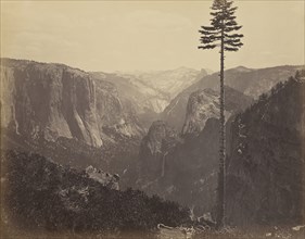 Yosemite Valley from the Best General View; Carleton Watkins, American, 1829 - 1916, Yosemite, California, United States; 1866