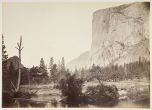 El Capitan, 3600 ft., Yo Semite; Carleton Watkins, American, 1829 - 1916, Yosemite, California, United States; negative 1861