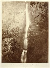 Multnomah Falls, Columbia River, Oregon; Carleton Watkins, American, 1829 - 1916, Multnomah, Oregon, United States; 1867