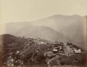 The Town on the Hill, New Almaden; Carleton Watkins, American, 1829 - 1916, Santa Clara, California, United States; negative