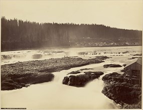 The Willamette Falls, Oregon City; Carleton Watkins, American, 1829 - 1916, I.W. Taber, American, 1830 - 1912, Oregon City