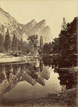 Mirror. The Three Brothers; Carleton Watkins, American, 1829 - 1916, Yosemite, California, United States; 1880; Albumen silver