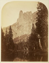Sentinel, View of the Valley, 3270 ft., Yo Semite; Carleton Watkins, American, 1829 - 1916, Yosemite, California, United States