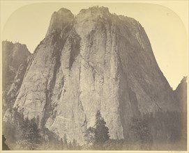 Cathedral Rock,Yosemite, No. 20; Carleton Watkins, American, 1829 - 1916, Yosemite, California, United States; 1861; Albumen