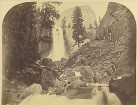 Vernal Fall, 300 Feet, Yosemite, No. 87; Carleton Watkins, American, 1829 - 1916, Yosemite, California, United States; 1861
