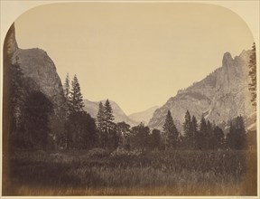 Up the Valley - Yo Semite; Carleton Watkins, American, 1829 - 1916, Yosemite, California, United States; 1861; Albumen silver