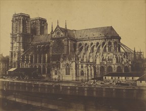 Notre Dame de Paris; Édouard Baldus, French, born Germany, 1813 - 1889, Paris, France; 1850 - 1860; Albumen silver print