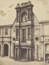 Building facade; Édouard Baldus, French, born Germany, 1813 - 1889, France; 1850 - 1855; Salted paper print; 44.1 x 33.3 cm