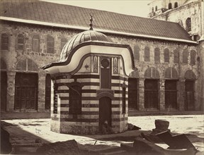 Coupole octogone dans la cour de la Gande Mosquee - Damas; Félix Bonfils, French, 1831 - 1885, Damascus, Syria; 1872; Albumen