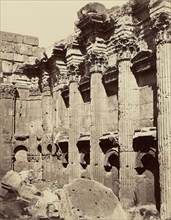 Interieur du Temple de Jupiter - Balbek; Félix Bonfils, French, 1831 - 1885, Baalbek, Syria; 1872; Albumen silver print