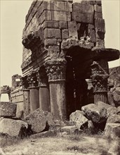 Details des chapitaux des colonnes du Temple de Jupiter - Balbek; Félix Bonfils, French, 1831 - 1885, Baalbek, Syria; 1872
