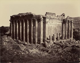 Temple de Jupiter - Balbek; Félix Bonfils, French, 1831 - 1885, Baalbek, Lebanon; 1872; Albumen silver print