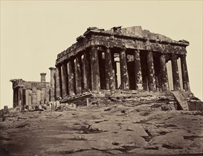 Parthenon, pris des propylees - Athenes. From North - west; Félix Bonfils, French, 1831 - 1885, Athens, Greece; 1872; Albumen