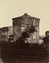 Tower of the Winds, Athens; Félix Bonfils, French, 1831 - 1885, Athens, Greece; 1872; Albumen silver print