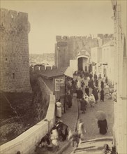 Intérieur de la porte de Jaffa à Jerusalem; Félix Bonfils, French, 1831 - 1885, Jerusalem, Israel; 1867 - 1870; Albumen silver