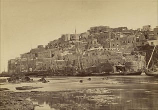 Jaffa, vue générale prise de la mer, Palestine; Félix Bonfils, French, 1831 - 1885, Jaffa, Palestine; 1867 - 1870; Albumen