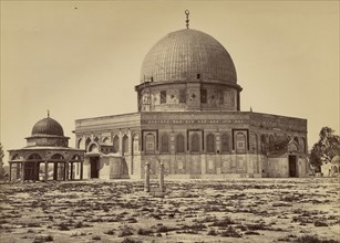 Mosquée d'Omar et Tribunal de David; Félix Bonfils, French, 1831 - 1885, Jerusalem, Israel; 1867 - 1870; Albumen silver print