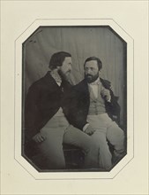 Portrait of Hippolyte and Paul Flandrin; F. Chabrol, French, active 1840 - 1860s, 1848 - 1849; Daguerreotype