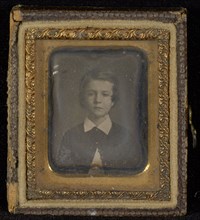Bust portrait of a Boy; American; about 1850; Daguerreotype