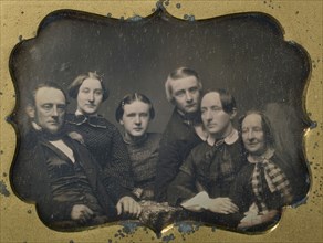 Group Portrait of a Family; American; about 1850; Daguerreotype