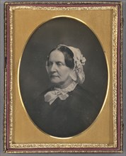 Portrait of an Elderly Woman in Bonnet; American; about 1850; Daguerreotype