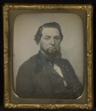 Portrait of a Man with Bushy Chin Beard; American; about 1850; Daguerreotype