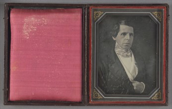 Portrait of a Gentleman; Attributed to M.A. Root, American, 1808 - 1888, about 1846; Daguerreotype, hand-colored