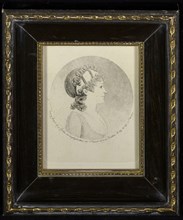 Profile portrait of a woman; Gilles-Louis Chrétien, French, 1754 - 1811, Jean Fouquet, French, born about 1415 - 1420, died