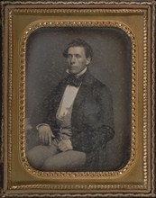 Portrait of a Seated Man; Attributed to Meade Brothers, American, 1842 - 1858, 1850 - 1854; Daguerreotype