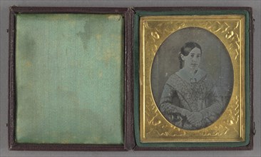 Portrait of a Seated Young Woman; John Plumbe Jr., American, born United Kingdom, 1809 - 1857, about 1842; Daguerreotype