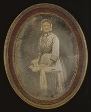 Portrait of a Laundress; French; 1848 - 1850; Daguerreotype, hand-colored; 13.5 x 10 cm 5 5,16 x 3 15,16 in