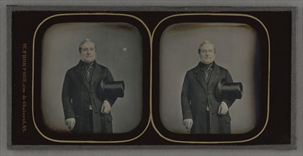 Portrait of a Well-to-do  Man; Warren T. Thompson, American, active Philadelphia, Pennsylvania 1840 - 1846 and Paris, France