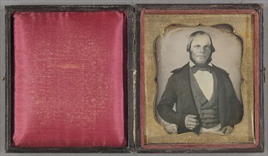 Portrait of a Man with Chin Beard; American; about 1849; Daguerreotype