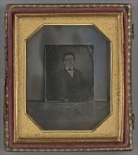 Copy Daguerreotype of a Daguerreotype Portrait of an  Man; American; New York, United States; about 1848; Daguerreotype
