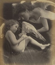 Venus Chiding Cupid and Removing His Wings; Julia Margaret Cameron, British, born India, 1815 - 1879, Freshwater, Isle of Wight