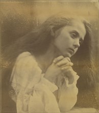 Young Girl Praying; Julia Margaret Cameron, British, born India, 1815 - 1879, Freshwater, Isle of Wight, England; 1866; Albumen