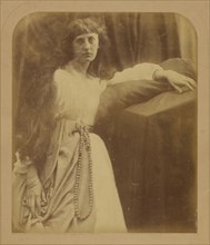 Pre - Raphaelite Study; Julia Margaret Cameron, British, born India, 1815 - 1879, Freshwater, Isle of Wight, England; negative