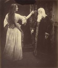 Vivien and Merlin; Julia Margaret Cameron, British, born India, 1815 - 1879, Freshwater, Isle of Wight, England; September 1874