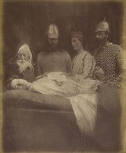 Elaine  And reverently they bore her into Hall; Julia Margaret Cameron, British, born India, 1815 - 1879, Freshwater, Isle of