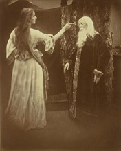 Vivien and Merlin; Julia Margaret Cameron, British, born India, 1815 - 1879, Freshwater, Isle of Wight, England; September 1874