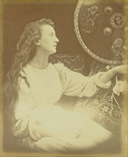 Elaine  the Lily Maid of Astolat; Julia Margaret Cameron, British, born India, 1815 - 1879, Freshwater, Isle of Wight, England