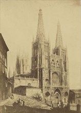 Painting of Burgos Cathedral; Charles Clifford, English, 1819,1820 - 1863, about 1854; Albumen silver print