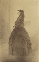E.L. painting of Andalusian lady; Charles Clifford, English, 1819,1820 - 1863, about 1854; Albumen silver print