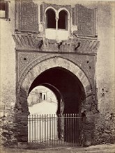La puerta de vino por la parte del levante, Alhambra, Granada; Juan Laurent, French, 1816 - 1892, Granada, Spain; 1865; Albumen