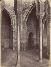 Sala de Justicia desde la galeria, Alhambra, Granada; Juan Laurent, French, 1816 - 1892, Granada, Spain; 1875; Albumen silver