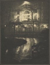 Leicester Square, London, England; Alvin Langdon Coburn, British, born America, 1882 - 1966, 1906; Photogravure; 20 x 15.6 cm